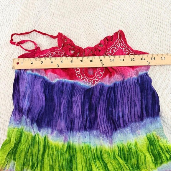 Isla bonita beach cover up dress Mutlicolor Knee length summer tie-dye - Picture 3 of 8